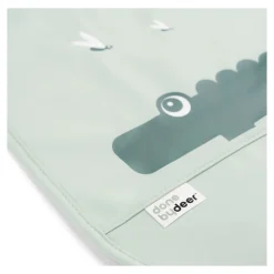 Lot de 2 bavoirs avec attache en velcro - Crocodile Vert