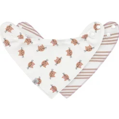 Lot de 2 bavoirs Bandana imperméable Tiny Team Cat