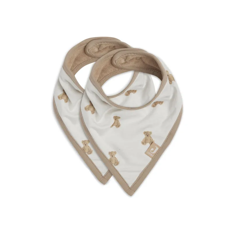 Lot de 2 bavoirs bandana Teddy Bear