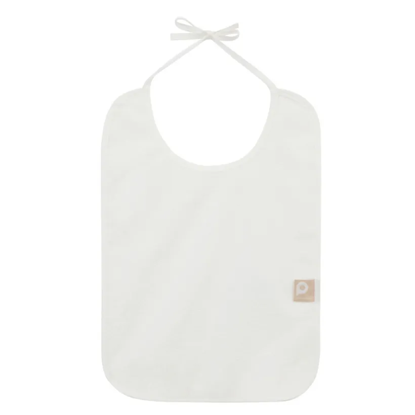 Lot de 7 bavoirs grand modèles - Beige