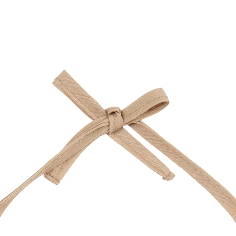 Lot de 7 bavoirs grand modèles - Beige