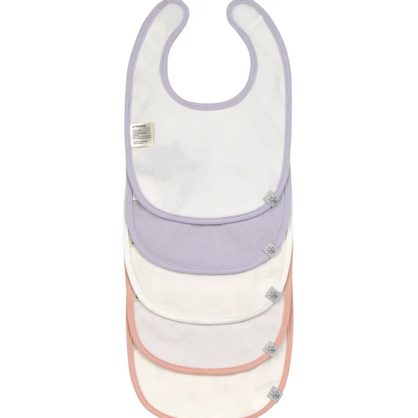 Lot de 5 bavoirs imperméable coton bio Tiny Team Chat