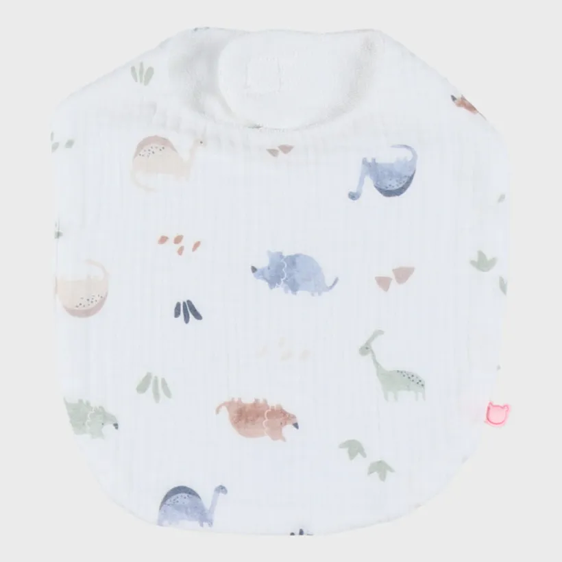 Lot de 3 bavoirs mousseline Bio Dinos 1-12m