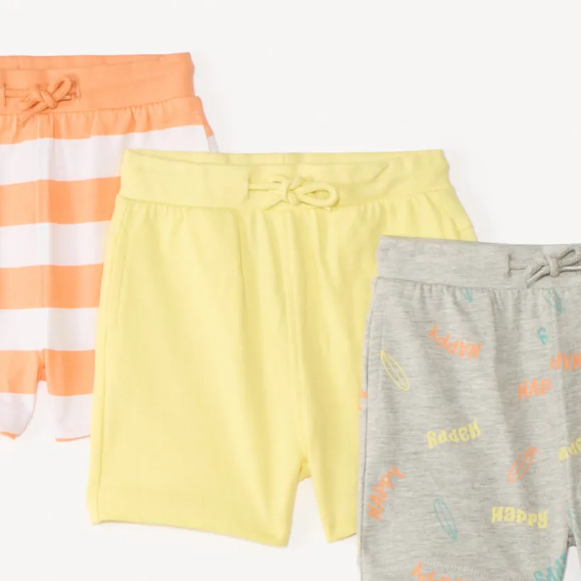 Lot de 4 bermudas en molleton fantaisie pour bébé garçon