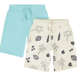 Lot de 2 bermudas fantaisie en jersey pour garçon