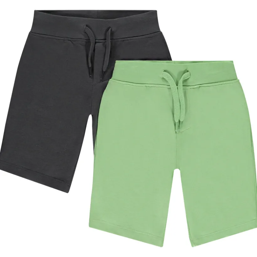 Lot de 2 bermudas unis pour garçon