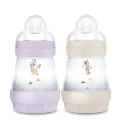 Lot de 2 biberon Easy Start anti-colique 160 ml lilas/sable