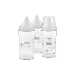 Lot de 3 biebron Perfect Match 260 ml taille M - Arc-en-Ciel / Mouton