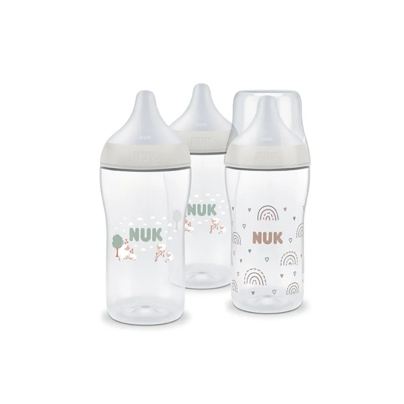 Lot de 3 biebron Perfect Match 260 ml taille M - Arc-en-Ciel / Mouton