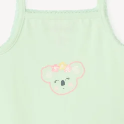 Lot de 7 bodies à bretelles motifs koala pour bébé fille