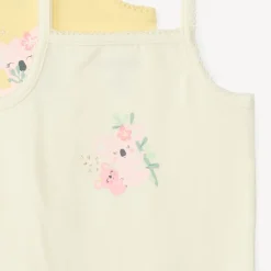 Lot de 7 bodies à bretelles motifs koala pour bébé fille