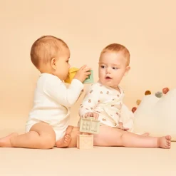 Lot de 2 bodies fantaisie ourson pour bébé