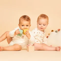 Lot de 2 bodies fantaisie ourson pour bébé