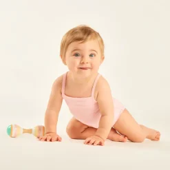 Lot de 3 bodies à fines bretelles unis pour bébé fille