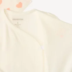 Lot de 2 bodies manches courtes motifs cœurs pour bébé fille