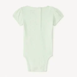 Lot de 5 bodies manches courtes en pointelle pour bébé fille