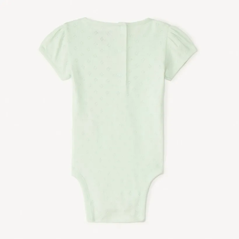 Lot de 5 bodies manches courtes en pointelle pour bébé fille