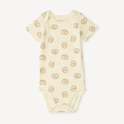 Lot de 3 bodies manches courtes petit-déjeuner pour bébé fille