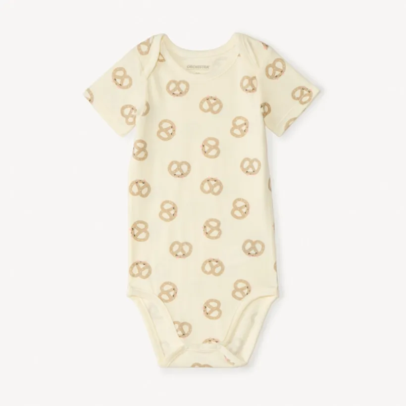Lot de 3 bodies manches courtes petit-déjeuner pour bébé fille