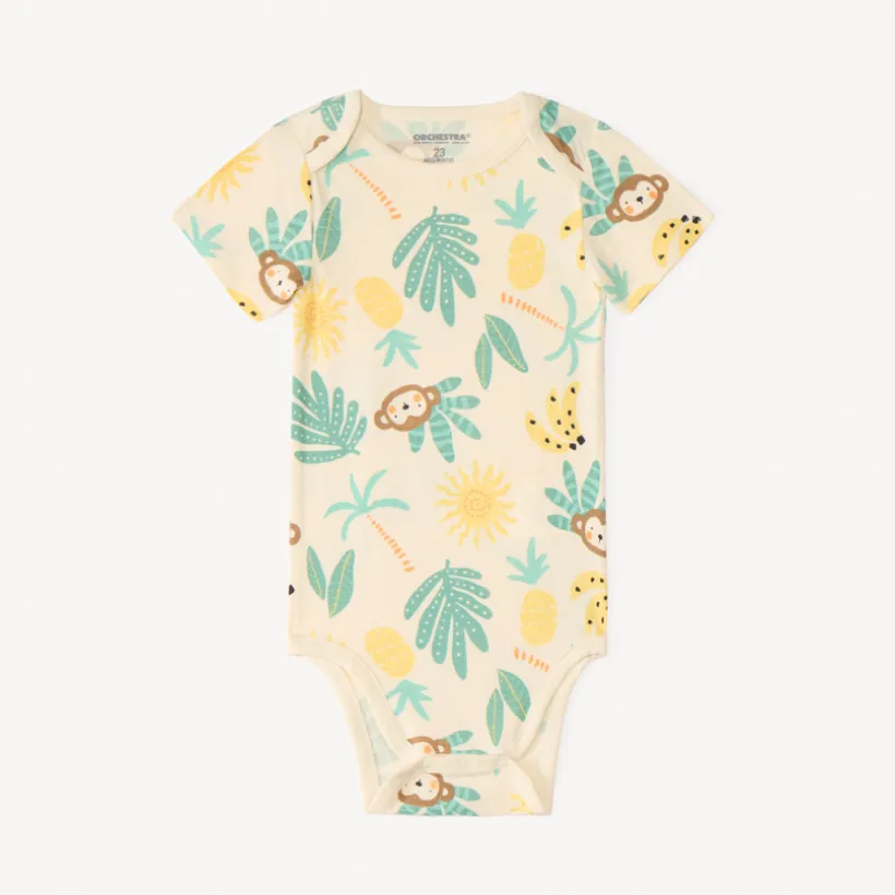 Lot de 3 bodies manches courtes Batman Warner pour bébé garçon avec ouvertures différentes selon l'âge