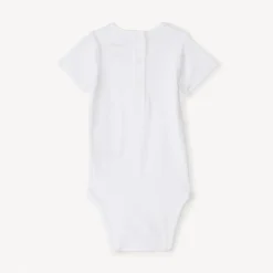 Lot de 3 bodies manches courtes fantaisies pour bébé avec ouvertures différentes selon l'âge