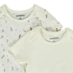 Lot de 5 bodies manches courtes fantaisie pour bébé