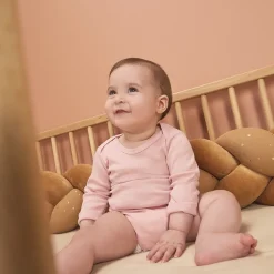 Lot de 5 bodies manches longues unis pour bébé fille