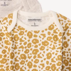 Lot de 7 bodies manches longues tachetés pour bébé fille