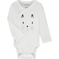 Lot de 5 bodies manches longues motif lapin pour bébé fille