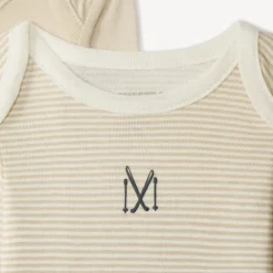 Lot de 7 bodies manches longues motifs ski pour bébé