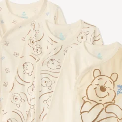 Lot de 7 bodies manches longues fantaisie pour bébé avec ouvertures différentes selon l'âge