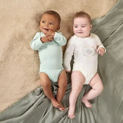 Lot de 3 bodies manches longues unis pour bébé