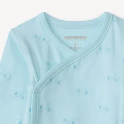 Lot de 2 bodies manches longues motifs éléphants pour bébé garçon