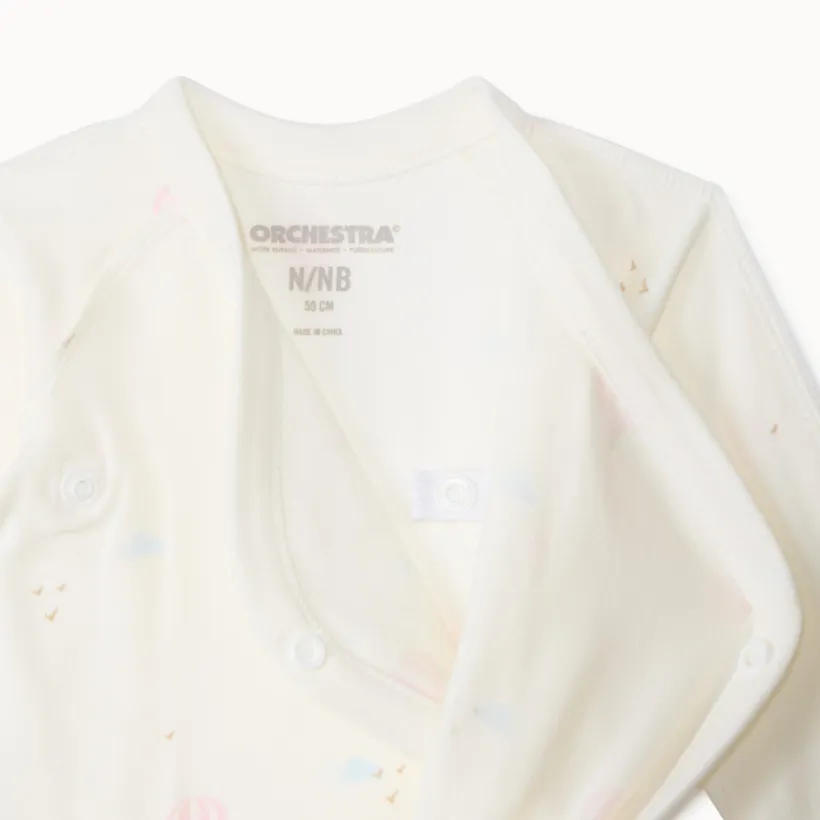 Lot de 5 bodies manches longues fantaisie pour bébé fille prématurée