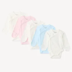 Lot de 5 bodies manches longues fantaisie pour bébé fille prématurée