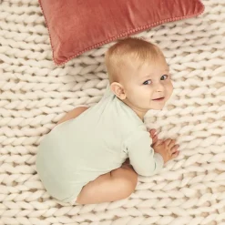 Lot de 5 bodies manches longues unis pour bébé