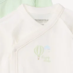 Lot de 5 bodies manches longues fantaisie pour bébé prématuré