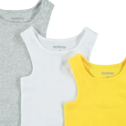 Lot de 3 bodies sans manches en coton pour bébé garçon à logo printé