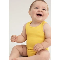 Lot de 3 bodies sans manches en coton pour bébé garçon à logo printé