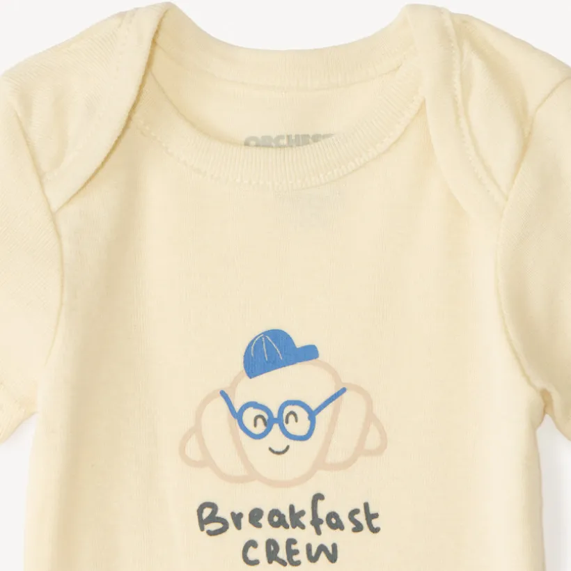 Lot de 7 bodies uni imprimé fantaisie pour bébé