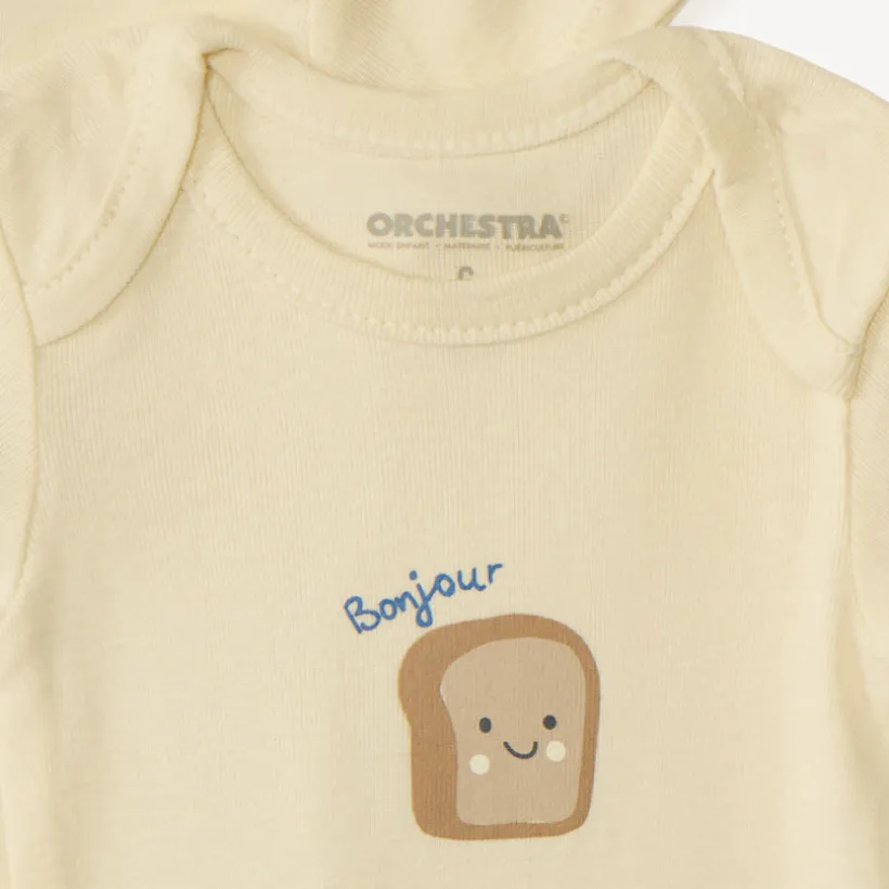 Lot de 7 bodies uni imprimé fantaisie pour bébé