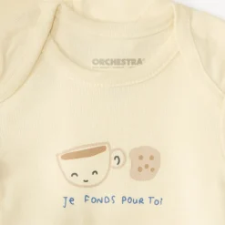 Lot de 7 bodies uni imprimé fantaisie pour bébé