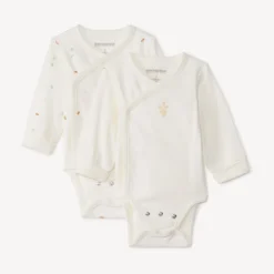 Lot de 2 bodies évolutifs manches longues pour bébé