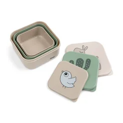 Lot de 3 boîtes à goûter Lalee Sable