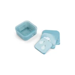 Lot de 3 boîtes à goûter Tiny Farm bleu