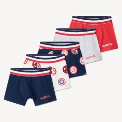 Lot de 5 boxers Avengers Marvel pour garçon