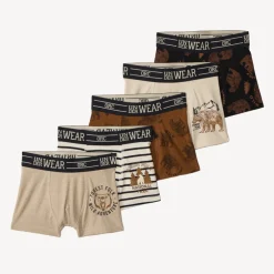 Lot de 5 boxers Bear fantaisie pour garçon