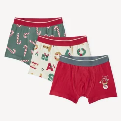 Lot de 3 boxers de Noël pour garçon