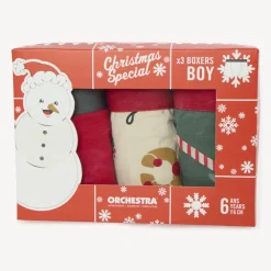 Lot de 3 boxers de Noël pour garçon
