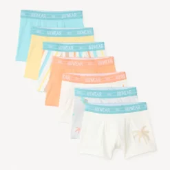 Lot de 7 boxers en jersey motif été pour garçon